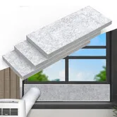 Universal Window Seal Kit for Portable AC,3 Thick Foam Panels And Sealing Tape Energy Saving Cold Draft Stopper for Winter And Summer,Adjustable