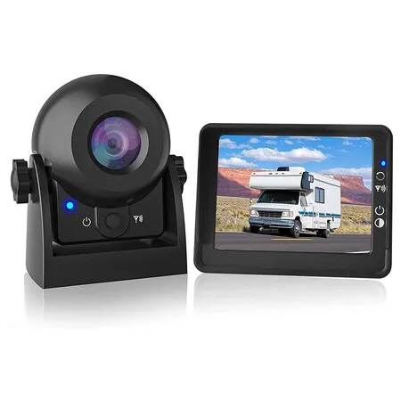 Wireless Reversing Camera Kit, 3.5 inch LCD Monitor, IP68 Waterproof, Wide View Angle, Night Vision, Adjustable Reverse Camera for Cars, Trucks, Trailers