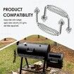 5-3/8 inch Spring Handle with 1/2 inch Steel Rod,Heavy Duty Replacement for BBQ Grills,Smoker Wood Stoves,Heat Resistant Cool-Touch Grip