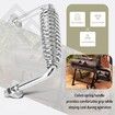 5-3/8 inch Spring Handle with 1/2 inch Steel Rod,Heavy Duty Replacement for BBQ Grills,Smoker Wood Stoves,Heat Resistant Cool-Touch Grip