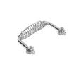 5-3/8 inch Spring Handle with 1/2 inch Steel Rod,Heavy Duty Replacement for BBQ Grills,Smoker Wood Stoves,Heat Resistant Cool-Touch Grip