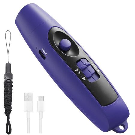 Electronic Whistle with USB Charging3 Tone & 3 High Volume Hand Emergency Whistle,Outdoor Sport Game Camping Safety Electric Whistle with Lanyard Blue