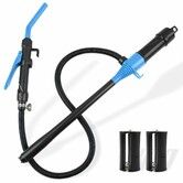 Portable Battery Powered Fuel Transfer Pump,Liquid Water/Fuel Transfer Pump with Adjustable Flow Control,Siphon Pumps for Fuel Diesel Gas Can(Blue)