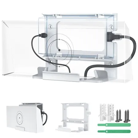 2-in-1 Starlink Gen 3 Mount,Router & Power Supply Bracket for Starlink V3,Space-Saving Wall Mount Holder,Satellite Internet Kit Mounting Bracket