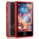 16GB MP3 Music Player,3-inch Portable MP4 Player Support All Formats Video with Built-in Speaker,FM,Video,E-Book, Recording. Expandable up to 256GB,Red