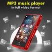 16GB MP3 Music Player,3-inch Portable MP4 Player Support All Formats Video with Built-in Speaker,FM,Video,E-Book, Recording. Expandable up to 256GB,Red