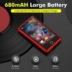 16GB MP3 Music Player,3-inch Portable MP4 Player Support All Formats Video with Built-in Speaker,FM,Video,E-Book, Recording. Expandable up to 256GB,Red
