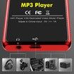16GB MP3 Music Player,3-inch Portable MP4 Player Support All Formats Video with Built-in Speaker,FM,Video,E-Book, Recording. Expandable up to 256GB,Red