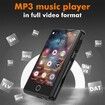 16GB MP3 Music Player,3 Inch Portable MP4 Player Support All Formats Video with Built-In Speaker,FM,E-Book,Recording Expandable up to 256GB,Black