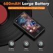 16GB MP3 Music Player,3 Inch Portable MP4 Player Support All Formats Video with Built-In Speaker,FM,E-Book,Recording Expandable up to 256GB,Black