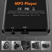16GB MP3 Music Player,3 Inch Portable MP4 Player Support All Formats Video with Built-In Speaker,FM,E-Book,Recording Expandable up to 256GB,Black