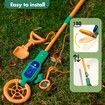 Metal Detector for Kids Lightweight Gold Detector Adjustable 60-80 cm Kids Metal Detector Perfect for Ages 3-12 Great Outdoor Activity
