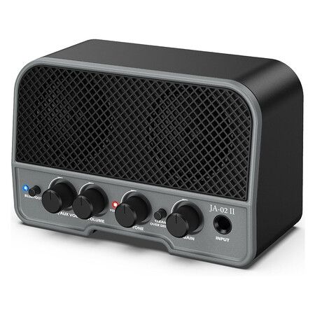 Mini Guitar Amp Rechargeable Electric Guitar Amplifer 5W, Clean, Overdrive Channels, Portable Small Amp for Guitarist Practice, Black