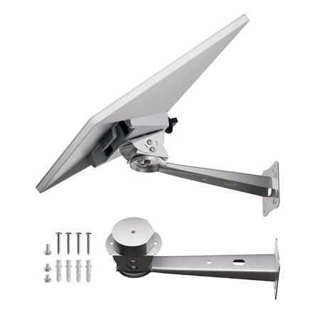 Starlink Mini Wall Mount Bracket Compatible with Origial Pipe Adapter,Adjustable Starlink Mini House Roof Mounting Kit with Mount Adapter