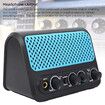 Electric Guitar Amp, DC 5V Bluetooth 5.0 Mini Guitar Amp for Electric Guitars, Double Channels Rechargeable Portable Pratice Small Amplifier