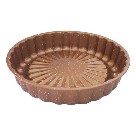 10Inch Charlotte Cake Mold, Flower Shaped Baking Pan, Nonstick Charlotte Cake Pan, Reusable Round Cake Tray for Baking, Small Carbon Steel Cake Pan