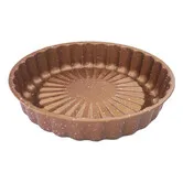 10Inch Charlotte Cake Mold, Flower Shaped Baking Pan, Nonstick Charlotte Cake Pan, Reusable Round Cake Tray for Baking, Small Carbon Steel Cake Pan