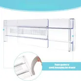 4 Pack Drawer Dividers for Clothes Adjustable Expandable Dresser Drawer Organizer Plastic Separators for Dresser Underwear, Cosmetic, Toiletries
