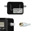 Satellite Finder, Digital Signal Finder Sat Receiver Professional Locators Portable Aerial Terrestrial Detector Black Background