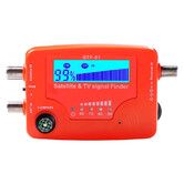 Digital Satellite Finder, 2 in 1 Satellite and TV Signal Finder STF-01 TV Antenna Signal Strength Meter Signal Finding Meter with Compass Alarm Buzzer