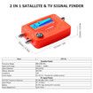 Digital Satellite Finder, 2 in 1 Satellite and TV Signal Finder STF-01 TV Antenna Signal Strength Meter Signal Finding Meter with Compass Alarm Buzzer