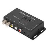 UHF Modulator TV LINK Modulator, Universal Composite A/V to RF Coax Agile Modulator RF TV Micro Modulator Compact RF Modulator Converter IR Extender