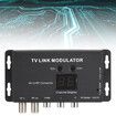 UHF Modulator TV LINK Modulator, Universal Composite A/V to RF Coax Agile Modulator RF TV Micro Modulator Compact RF Modulator Converter IR Extender