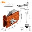 Klampero Chain Sharpener,Chainsaw Sharpener,Portable Hand Crank Chainsaw Chain Sharpener Set,Portable Household Hardware Tool (Yellow,Small 5Heads)