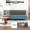 Artiss Sofa Bed, 1.9m 3-Seater Soft Innerspring Adjustable Couch Futon Chair for Apartment Dorm Living Room Office Study Bedroom, Grey