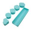 5 Pack Cake Pop Mold Set, Square Cloud Oval Round 3D Printed Cake Pop Cutter and Pusher, Baking Molds for Home Baking Birthday Parties Wedding Desserts