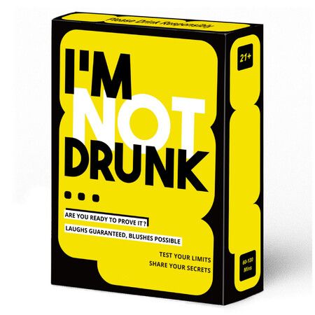 I’M NOT Drunk Party Drinking Card Game for Game Night & Parties, Funny Party Game for Family Friends