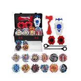Battling Top Burst Gyro 12SET Spinning Tops Blade Set Grip Pull String 2 Right-Hand Pull Ruler Launchers Storage Box Kids Toys Boy Christmas Birthday Gift