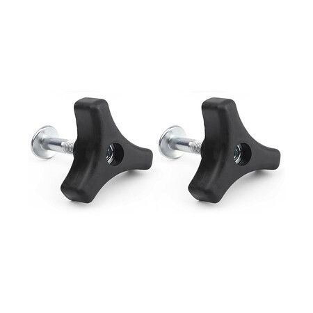 2 Pcs Lawn Mower Handle Knobs Nut, Triangle Handle Knob Set Replacement for Honda Lawn Mower or Other Lawn Mower Lawn Machine Replacement Parts