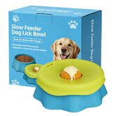 Slow Feeder Dog Bowl Interactive Lick Bowl  Liquid Slow Feeder Anti-Choke Pet Feeding Bowl for Water Broth Yogurt