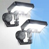 2Pcs Magnetic Solar Lights Outdoor, 600LM Motion Sensor Solar Wall Lights Outdoor with 270 Degree Wide Angle, IP65 Waterproof Magnetic Solar Light