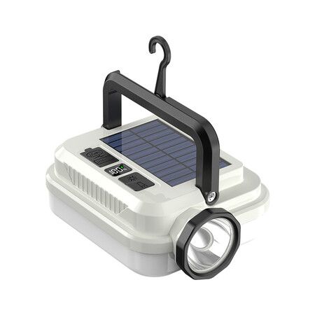 Solar LED Torchlight, High Power, Dual Mode Lantern, Portable Design, Perfect for Camping
