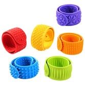 6 Pack Fidget Toys Slap Bracelets Autism Calming Sensory ToySilicone Sensory Toys for Kids Wearable Stress Fidgets Office Desk Travel Classroom Must Haves
