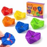 Sensory Fidget Toys Kids Adults 2-in-1 Spinner Textured Stress Anxiety Relief Autism ADHD Focus Quiet Desk Classroom Prize Christmas Birthday Gift