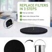 10-Pack Charcoal Filters for Kitchen Compost Bin,17cm Round Activated Carbon Replacement for Countertop Pails,Odor Absorbing Bucket Refills,10Pcs