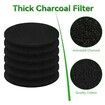 10-Pack Charcoal Filters for Kitchen Compost Bin,17cm Round Activated Carbon Replacement for Countertop Pails,Odor Absorbing Bucket Refills,10Pcs
