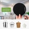 10-Pack Charcoal Filters for Kitchen Compost Bin,17cm Round Activated Carbon Replacement for Countertop Pails,Odor Absorbing Bucket Refills,10Pcs
