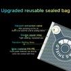 10 Pack 3D Filament Vacuum Storage Bags,Lightproof Airtight Moisture-Proof Bags with Electric Pump 2 Clips for PLA ABS PETG TPU