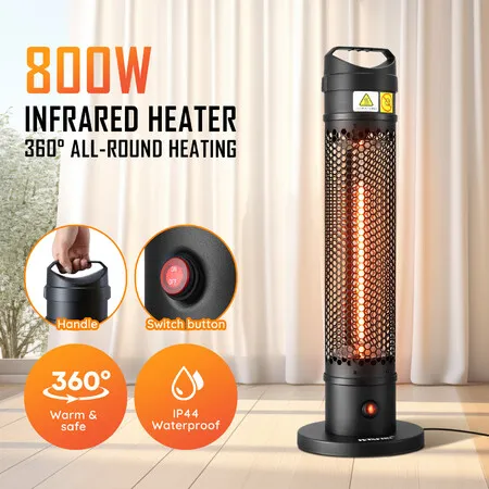 Maxkon 800W Personal Infrared Heater Portable Under Table Desk Electric Space Warmer for Home Office Patio Indoor Outdoor Carbon Fibre Instant Heat