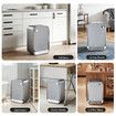 20L Motion Sensor Rubbish Bin Stainless Steel Double Wing Lid Automatic Dustbin Touchless Garbage Trash Can for Kitchen Bathroom Office Household