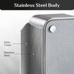 20L Motion Sensor Rubbish Bin Stainless Steel Double Wing Lid Automatic Dustbin Touchless Garbage Trash Can for Kitchen Bathroom Office Household