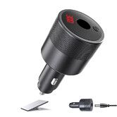 Starlink Mini Car Adapter, 12V-24V to 30V DC Step Up Converter, Cigarette Lighter Adapter with Digital Display and Switch, Aluminum Alloy Case