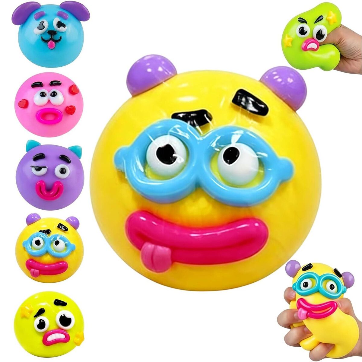 Smushers Squishy-Curiosities Smushers Dog Face Swap Squishy,Soft Slow ...
