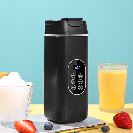 Portable Personal Blender,Small Smoothie & Shake Maker with 12 Stainless Steel Blades,Mini Juice Mixer for Office Home Black