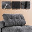 Folding Floor Sofa Bed Set 3in1 Convertible Sleeper Chair Couch Lounge Chaise Mattress Ground Seat Comfy Fold Out Guest Lounger Back Support Pillow