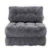 Folding Floor Sofa Bed Set 3in1 Convertible Sleeper Chair Couch Lounge Chaise Mattress Ground Seat Comfy Fold Out Guest Lounger Back Support Pillow